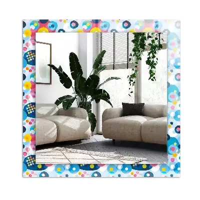 Espejo rectangular impreso Patrones abstractos coloridos