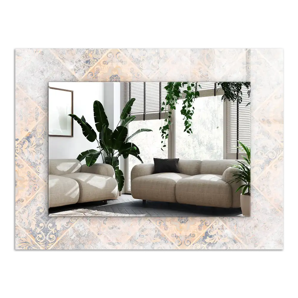 Espejo rectangular estampado Azulejos estampados