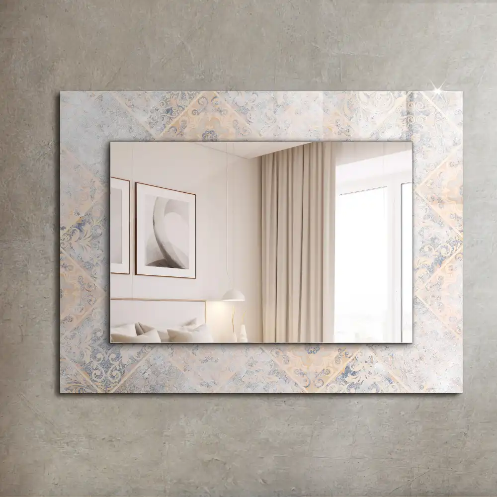 Espejo rectangular estampado Azulejos estampados
