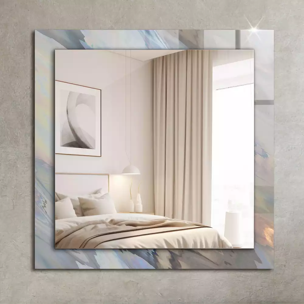 Espejo rectangular estampado Patrones abstractos coloridos