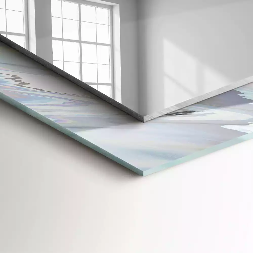 Espejo rectangular estampado Patrones abstractos coloridos