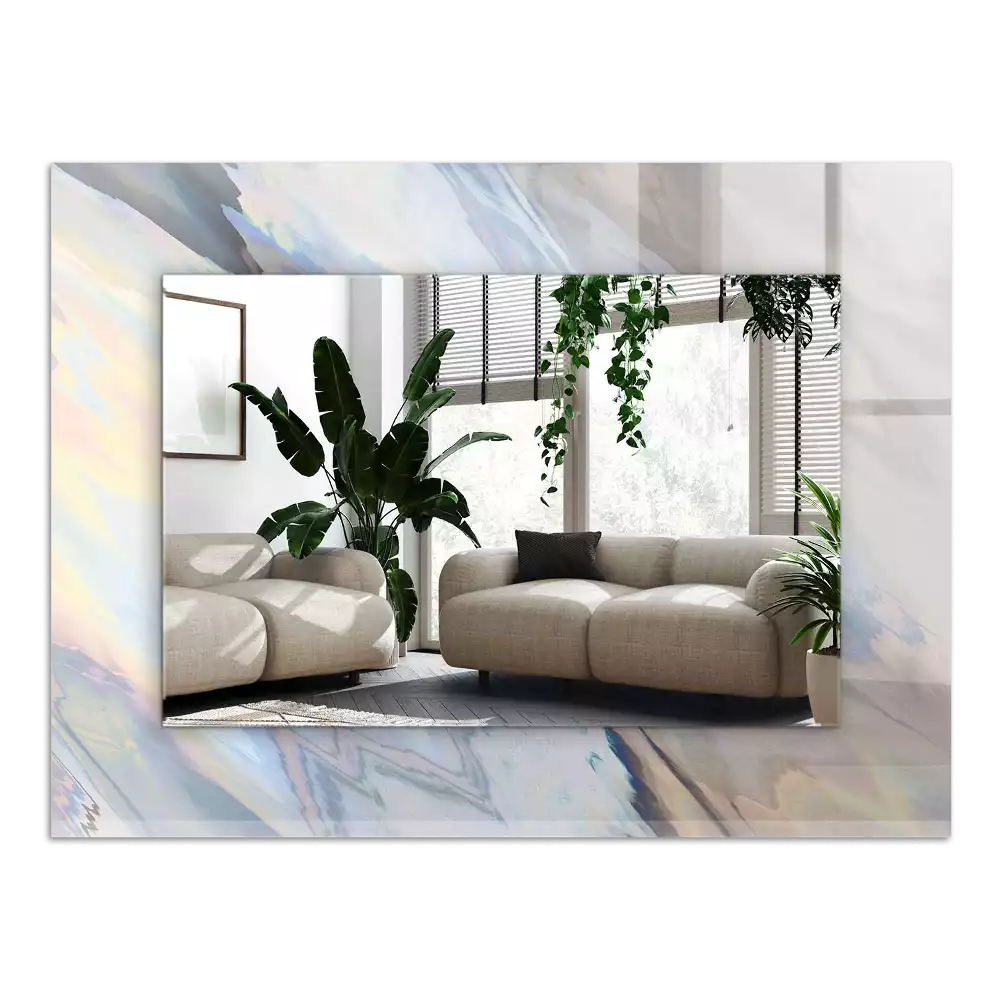 Espejo rectangular estampado Patrones abstractos coloridos