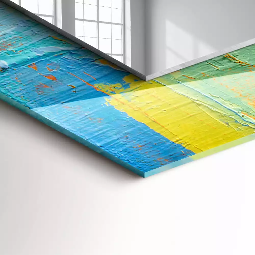 Espejo rectangular impreso Pintura al óleo abstracta