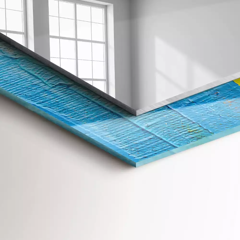 Espejo rectangular impreso Pintura al óleo abstracta