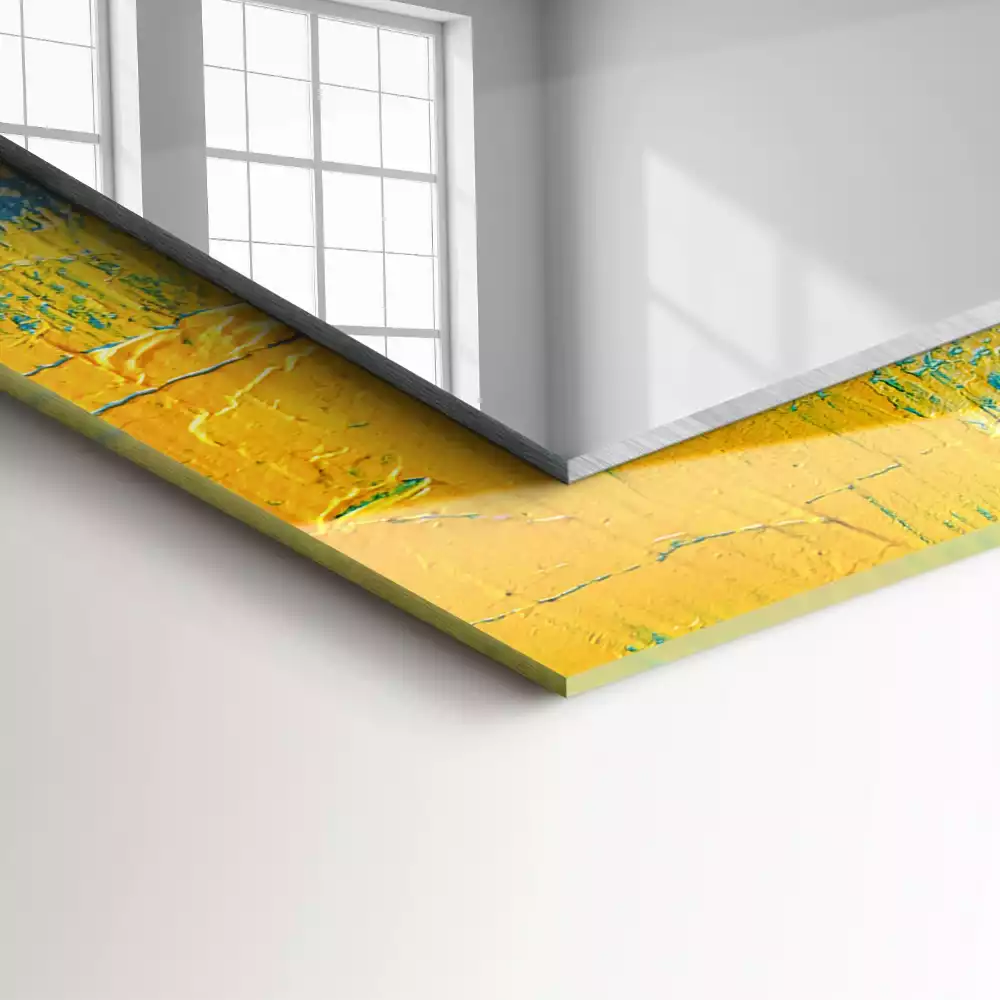 Espejo rectangular estampado Pintura al óleo abstracta