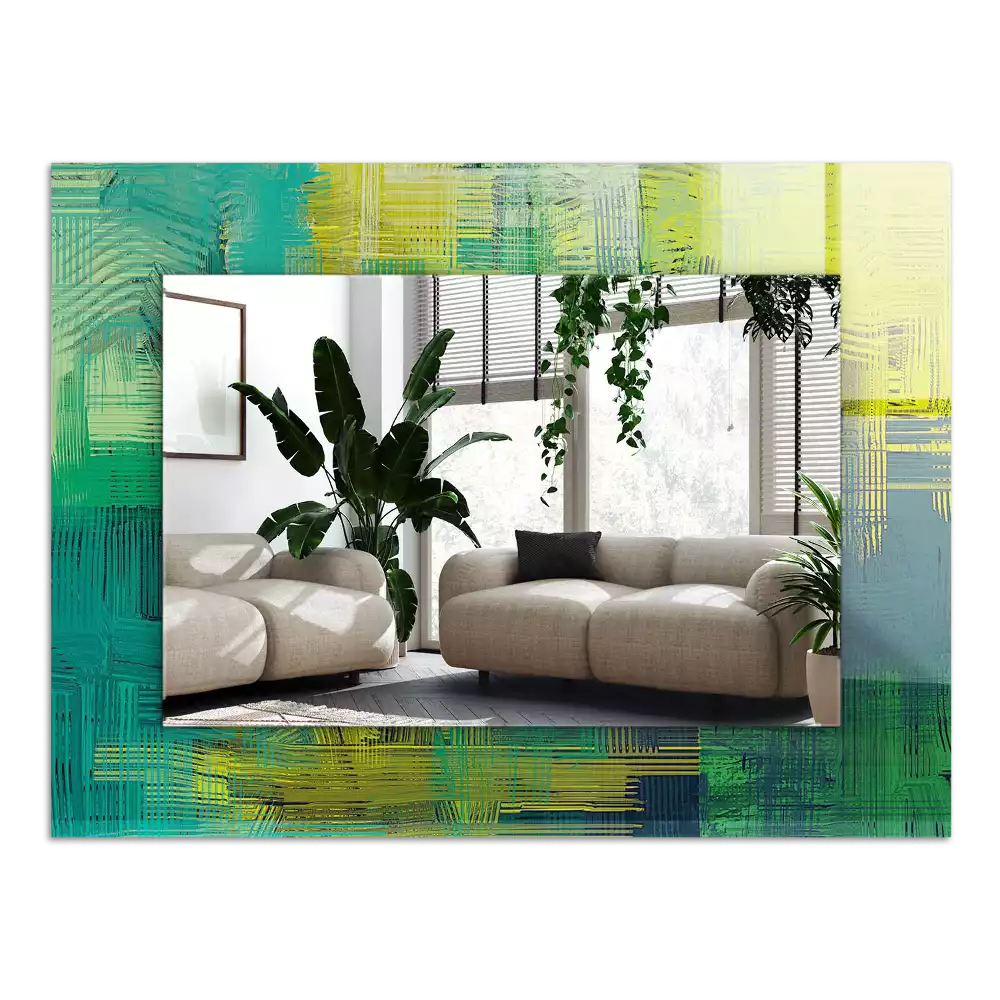 Espejo rectangular impreso Composición abstracta de colores