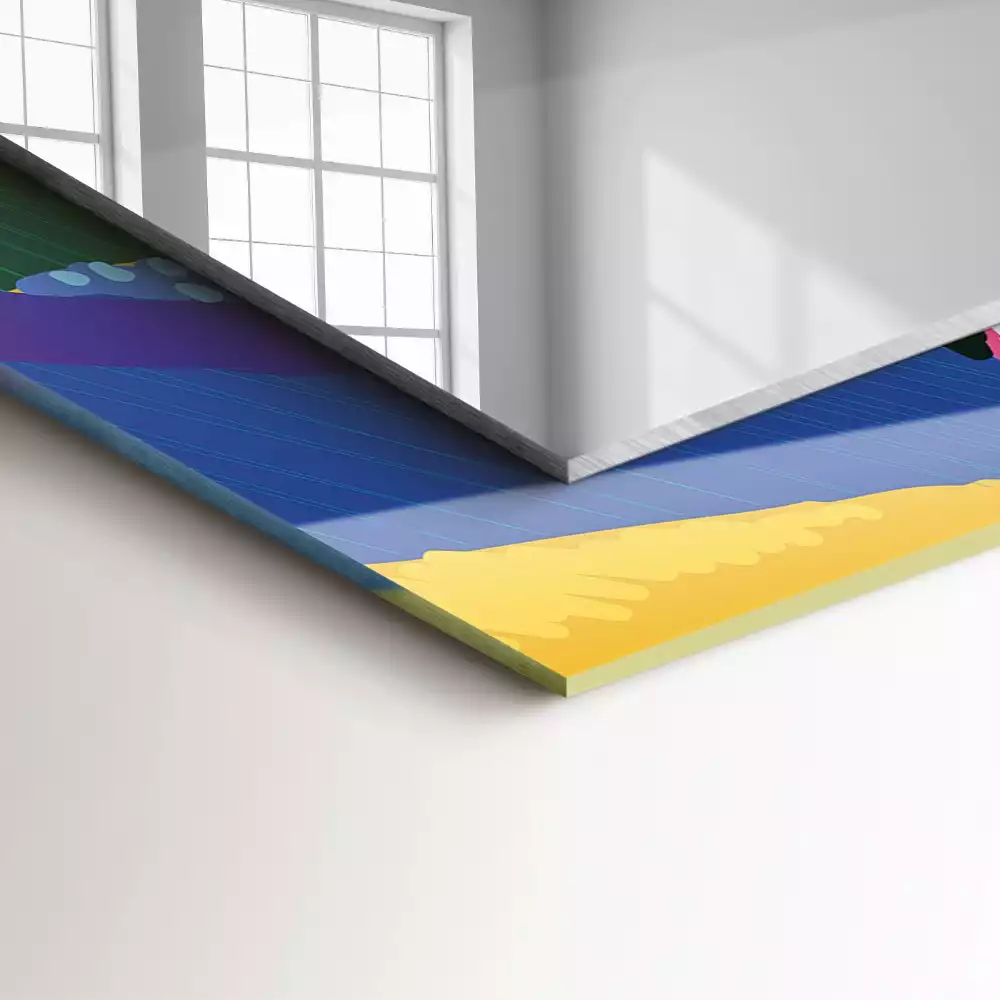 Espejo rectangular impreso Patrón abstracto colorido