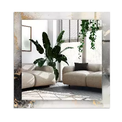 Espejo rectangular estampado Arte moderno abstracto