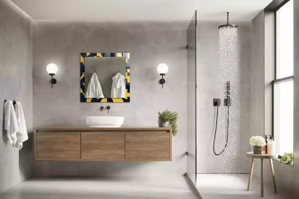 Espejo rectangular impreso Patrón geométrico abstracto