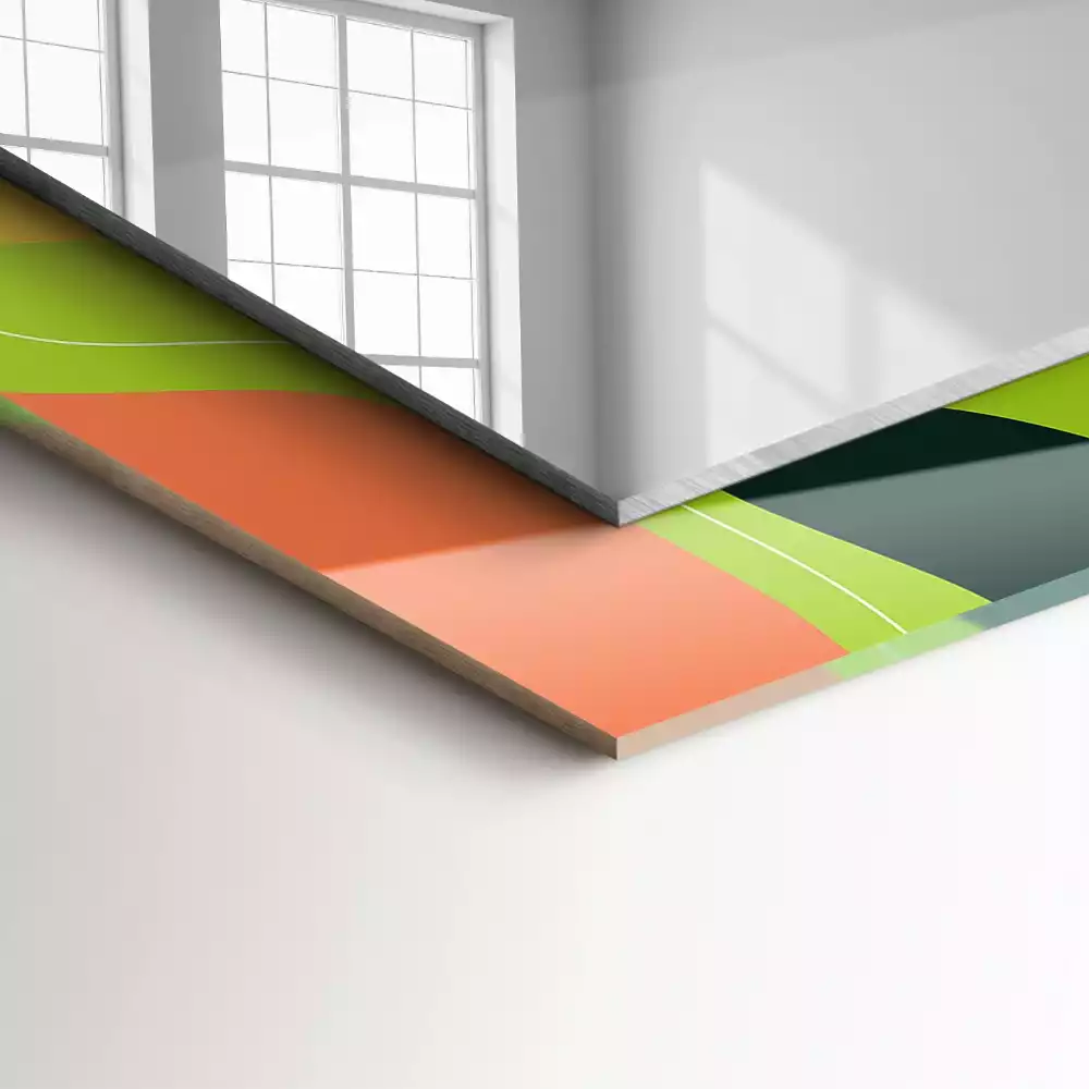 Espejo rectangular impreso Patrones abstractos coloridos