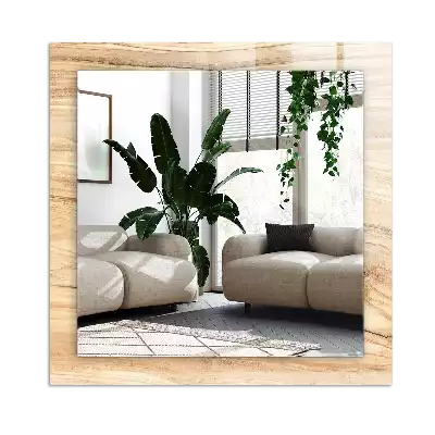 Espejo rectangular estampado Textura de veta de madera
