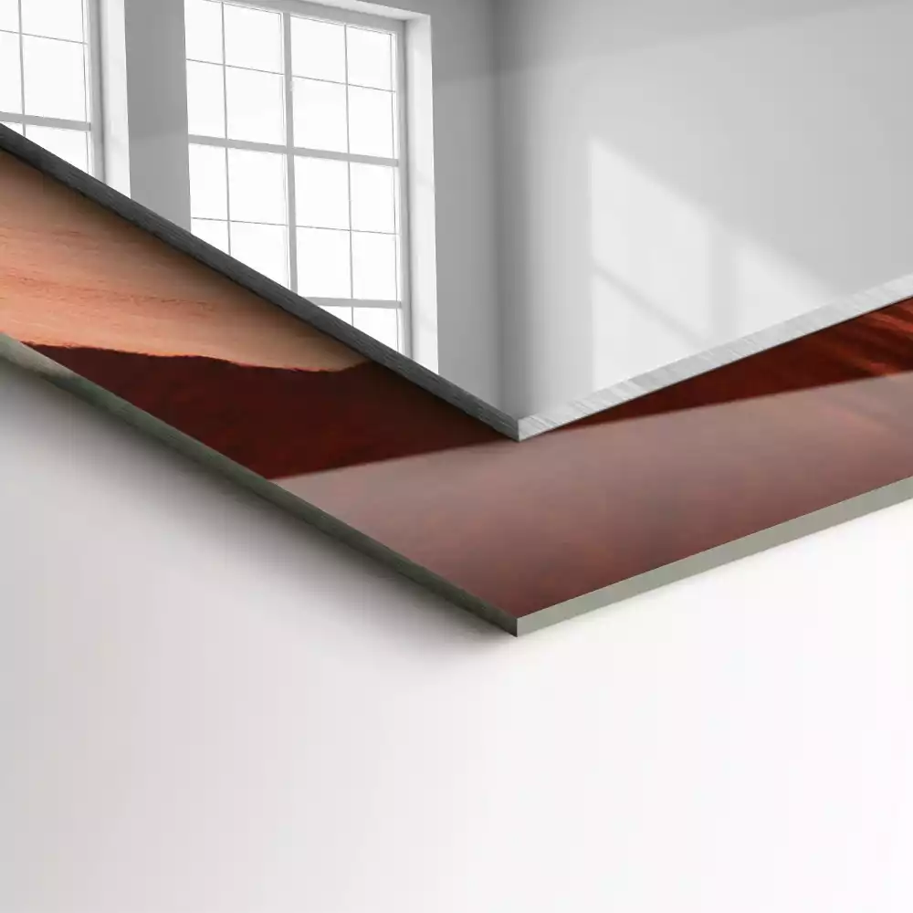 Espejo rectangular estampado Rocas del cañón del desierto