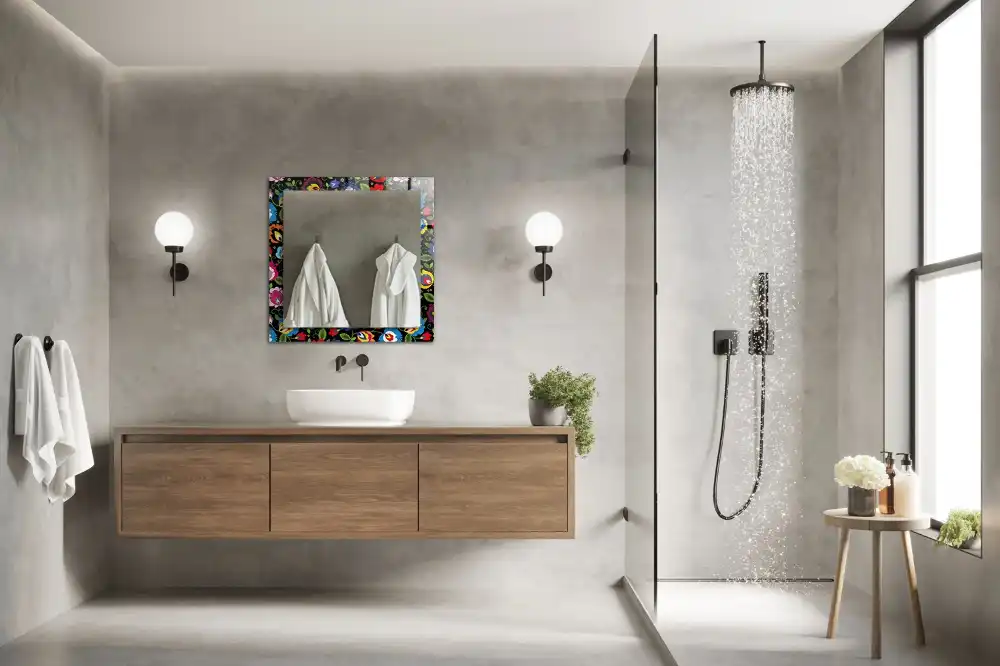 Espejo rectangular estampado Patrones populares coloridos