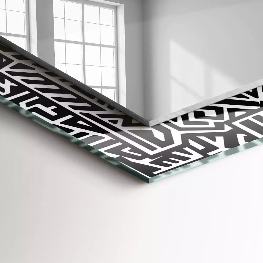Espejo rectangular impreso Patrón geométrico