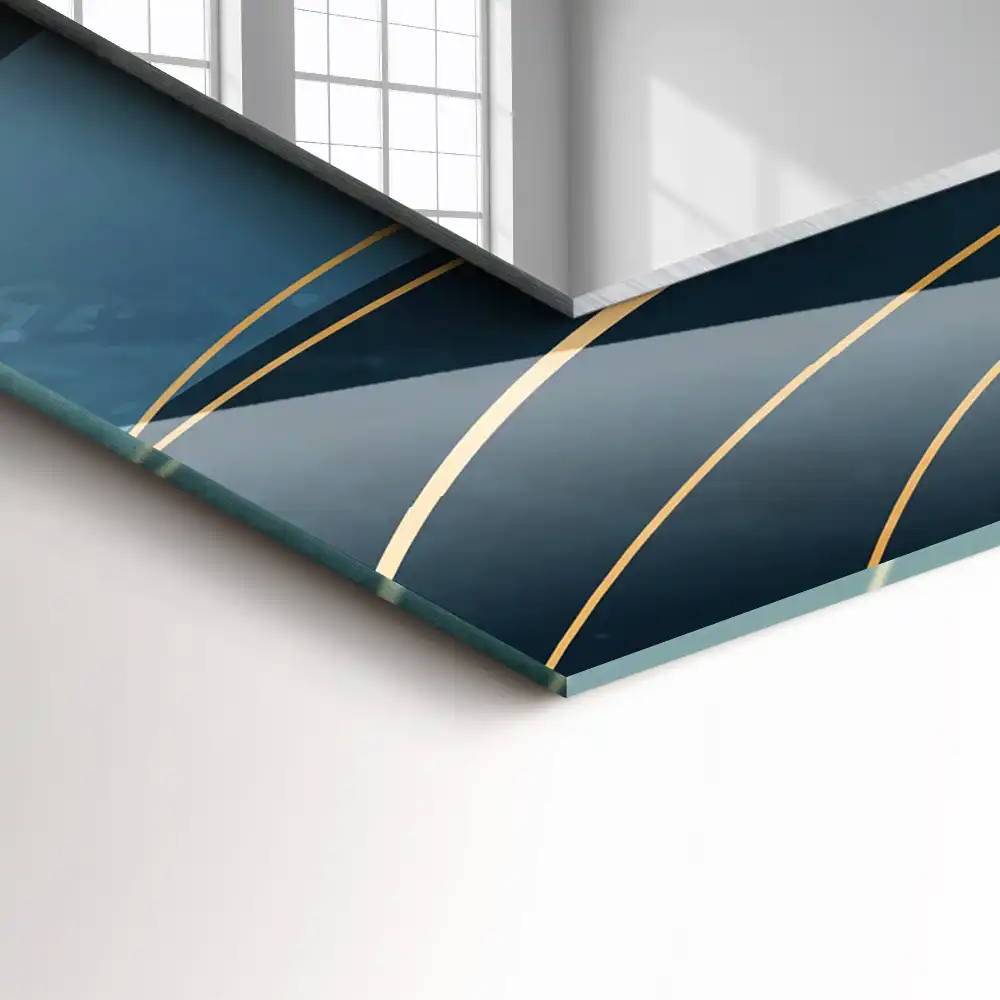 Espejo rectangular impreso Líneas abstractas