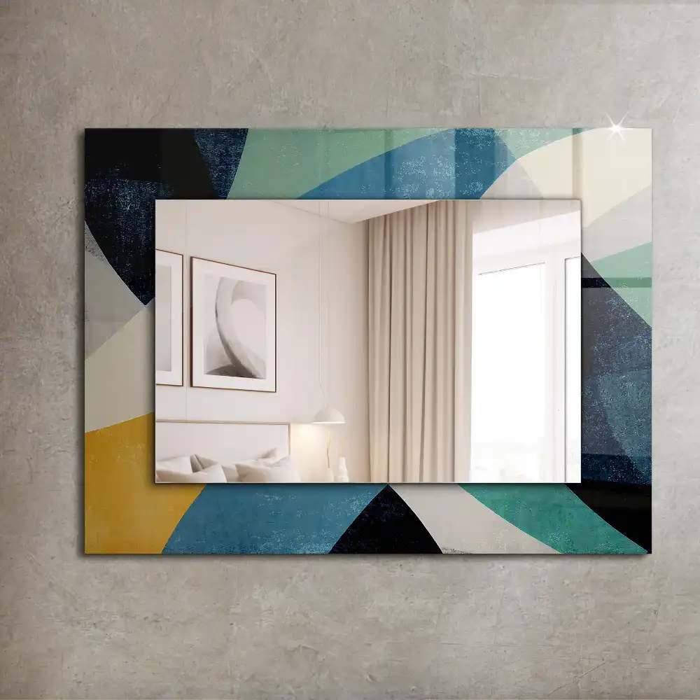 Espejo rectangular impreso Patrones abstractos coloridos