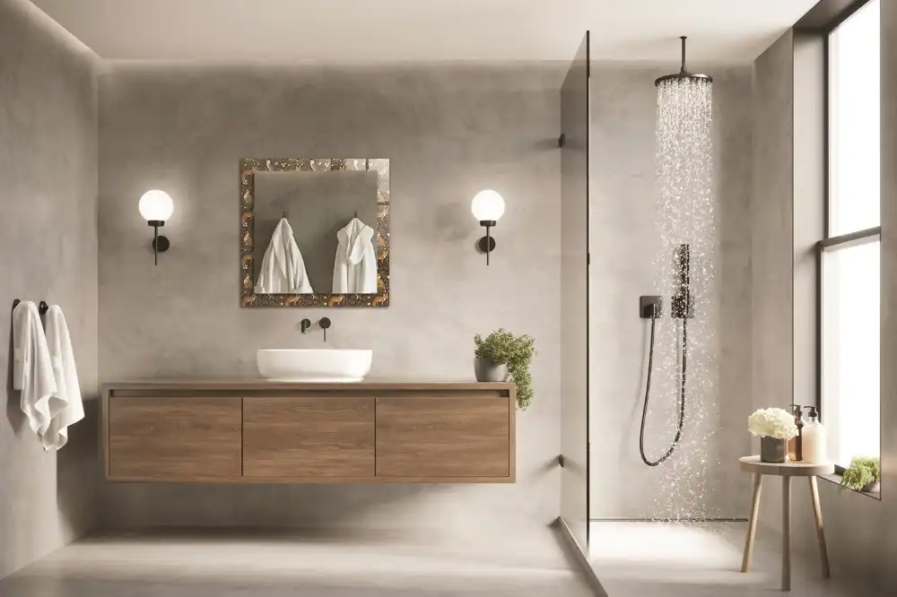 Espejo rectangular impreso El zorro y el búho