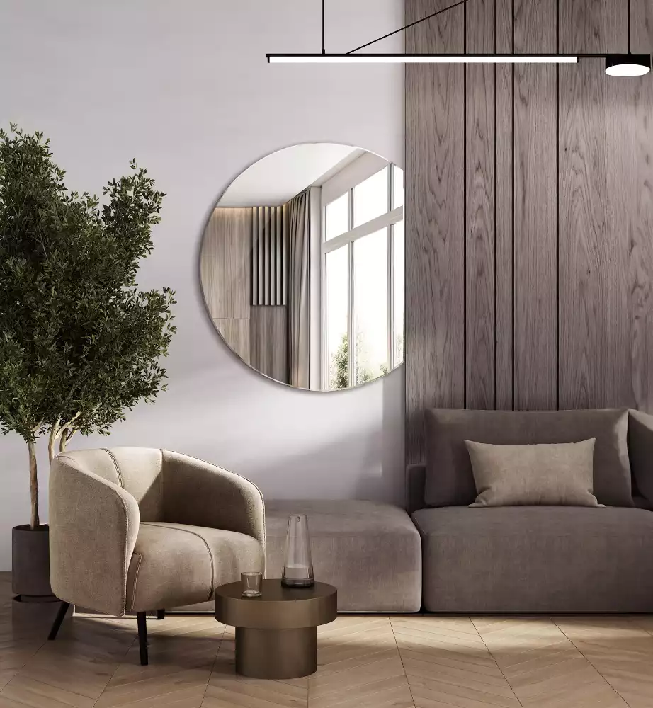 Espejo cortado irregular accesorio original