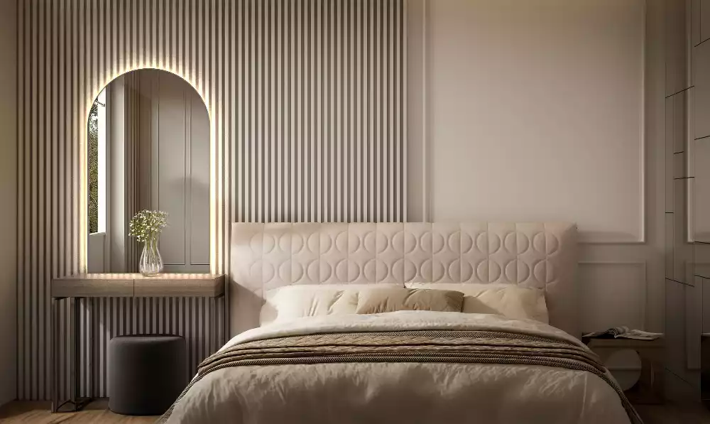 Espejo en arco con retroiluminación LED