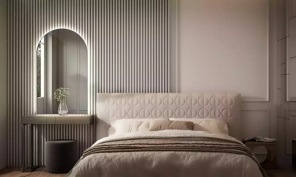 Espejo en arco con retroiluminación LED