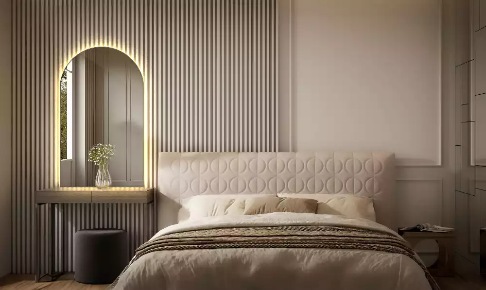 Espejo en arco con retroiluminación LED