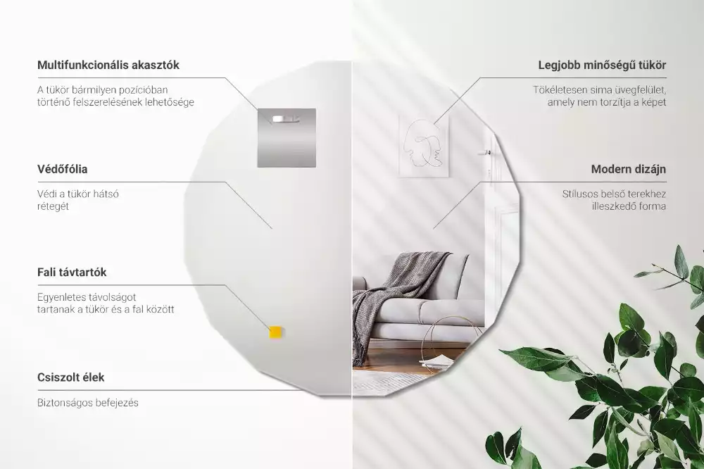 Espejo geométrico diseño original