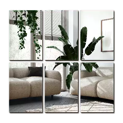 Azulejos de espejo rectangulares autoadhesivo