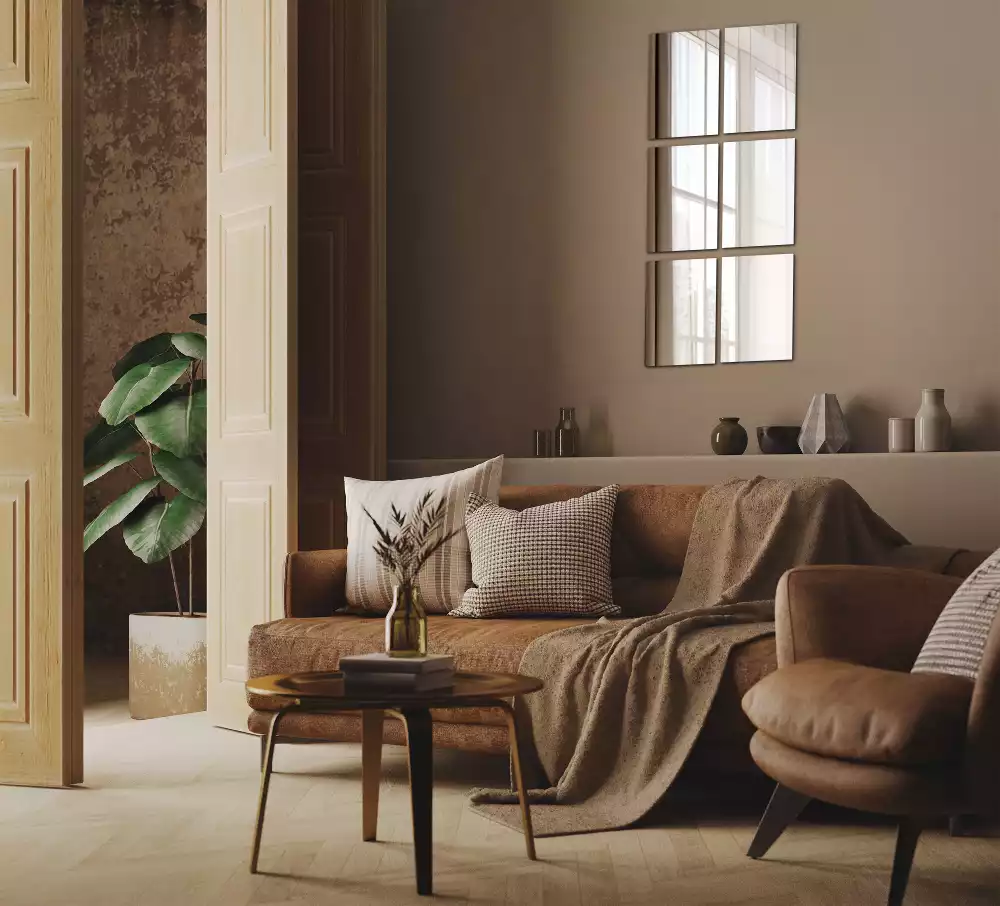 Azulejos de espejo rectangulares autoadhesivo